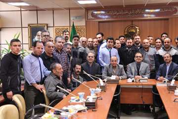 دیدار رئیس دانشگاه و معاونین با پرسنل خدماتی